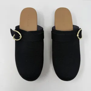 Rothy's The Platform Clog Black Knit Gold Buckle Women Size 11.5 thumbnail 2