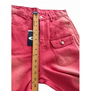 Aelfric Eden Jeans Women's 28 Pink Cargo Pants Multi Pocket Ombré New #WX4-4 thumbnail 7