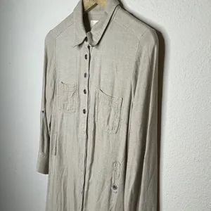 Life In‎ Progress Shirt Dress Tan thumbnail 10