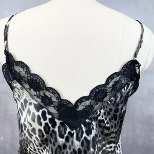 Davi & Dani‎ Womens Leopard Cami Size M Y2K Lingeriecore Sultry Club Night Edgy thumbnail 6