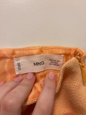 MNG Jeans Orange Skirt thumbnail 3