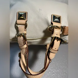 Vintage Michael Kors Cream Satchel with Gold Details thumbnail 5