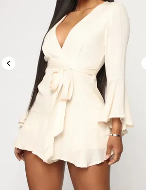 FashioNova Long Sleeve Romper thumbnail 1