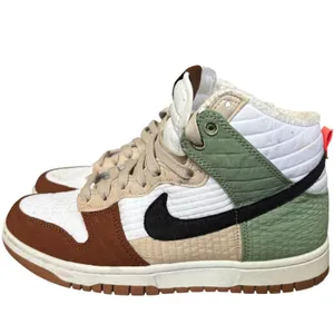 Nike Dunk High LX Next Nature Summit Women's Sz 7.5 White Black Green DN9909-100 thumbnail 4