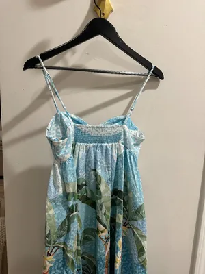 FARM RIO Rio Mosaic Cotton Maxi Dress in Rio Mosaic Multicolor Size Medium thumbnail 8