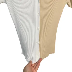 STAUD‎ Cargo Colorblock Rib Knit Cardigan Size Large Long Sleeve Stretch thumbnail 7
