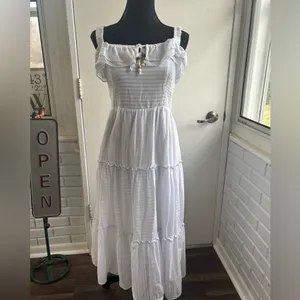 Heartloom Lana Midi Dress medium boho coastal preppy vacation beach‎ resort thumbnail 2