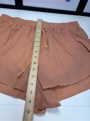 FP Movement by Free People Burnt Apricot Tie-Waist Athletic Shorts Sz XL NWOT thumbnail 5