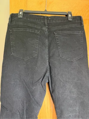 rue21 Black High-Rise Distressed Flare Jeans Women’s Size 31 Super Stretch Goth thumbnail 4