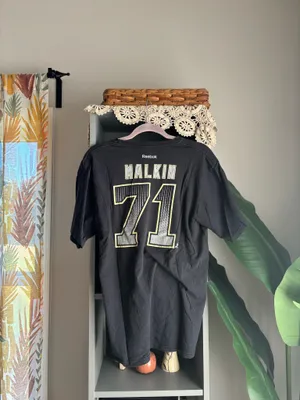 reebok NHL pittsburgh penguins malkin #71 cotton tee thumbnail 2