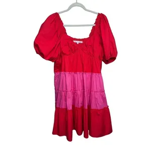 English Factory Two Tone Sweetheart Mini Dress Sz. M thumbnail 3