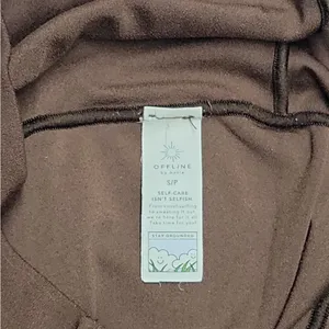 Offline Aerie Leggings Womens Small Brown Real Me Xtra Bootcut High Rise Yoga thumbnail 14