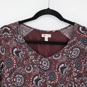 Garnet Hill Women's Floral Paisley Pocket Boho Dress Woman Plus Size 6 Western‎ thumbnail 4