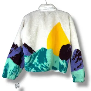 NEW Free People Movement Hit The Slopes Sunrise Summit Fleece Button Jacket XS thumbnail 12