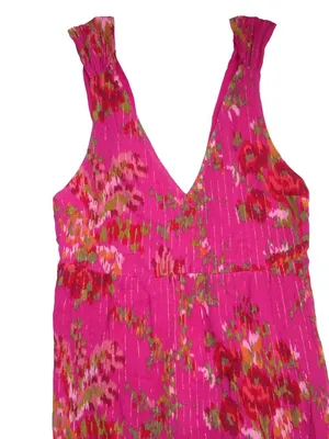NWT Sezane Titania in Helena Fuchsia Pink Maxi Tank Dress 36 / US 4 thumbnail 9