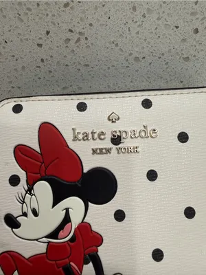 DISNEY X KATE SPADE NEW YORK MINNIE MOUSE ZIP AROUND WALLET Retail $159 thumbnail 9