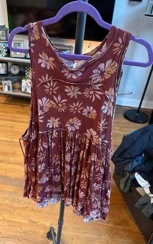 Free People Madison Tank flowy babydoll women's small thumbnail 1