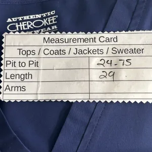 Authentic Cherokee Workwear Mens Scrub Top Navy‎ XL thumbnail 10