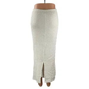 Princess Polly Gazet Womens Cream Textured High Rise Maxi Pencil Bodycon Skirt 2 thumbnail 3