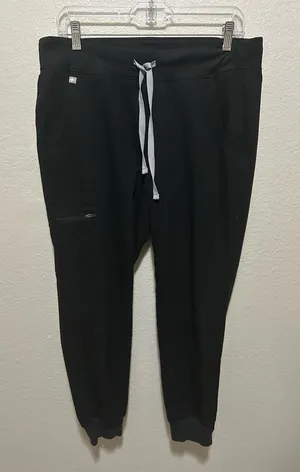 Figs Zamora Jogger Scrub Pants Size Medium Petite Black Nurses Healthcare thumbnail 1