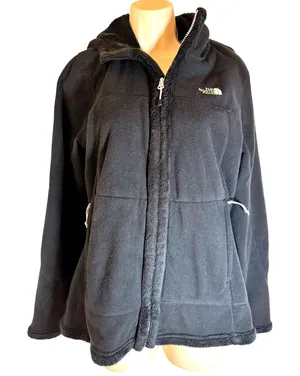 The North‎ Face Black Fleece Full-zip Hooded Jacket Size L thumbnail 1