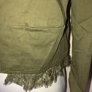 5/$30 🎈 Princess Vera‎ wang medium open front blazer Green thumbnail 2