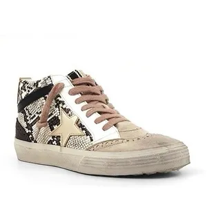 Shu Shop Women's 7 Sneaker Paulina In Natural Snake Print Distressed Suede Upper thumbnail 2