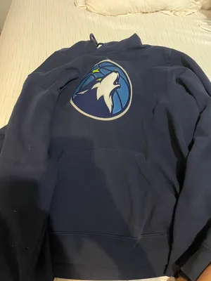 Timberwolves Hoodie Blue Size L thumbnail 1