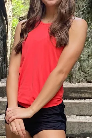 Athleta girls tank pink/red/orange thumbnail 1