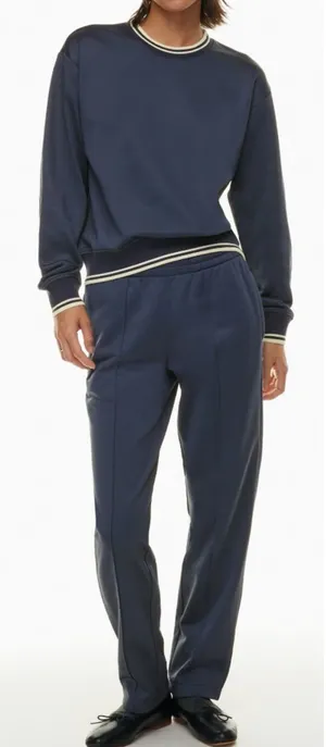 Aritzia Wilfred Free Junction Navy Sweatshirt Collegiate Preppy - Sz M 🧡🎀 thumbnail 1