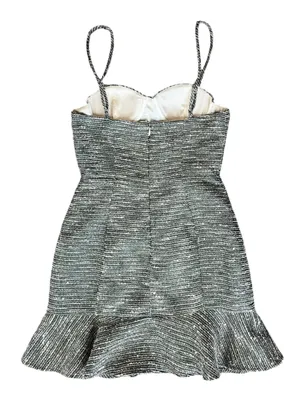 Lovers + Friends Women’s Aubrey Metallic Tweed Fit And Flare Mini Dress Size XS thumbnail 6