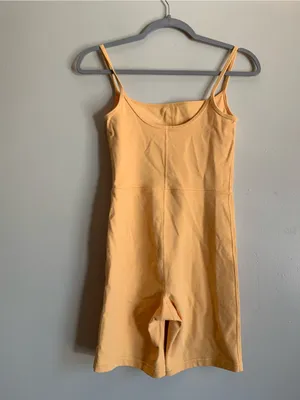 Wilfred Free Pale Orange Sleeveless Romper Shorts Jumpsuit Outfit Women Size S thumbnail 4