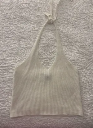 Forever 21 Halter Top White thumbnail 1