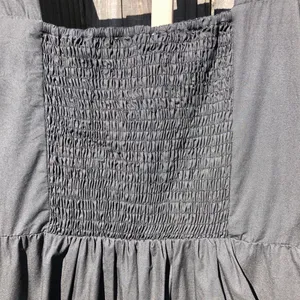 the Label Poplin Puff Sleeve Tiered Midi Dress Black - Size Small thumbnail 15