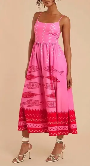 Half Heart Sardine Maxi Dress Size Large NWOT thumbnail 1