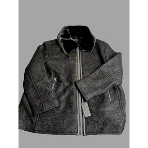 Kenneth Cole Womens Faux Fur Collar Jacket 2XL NWT thumbnail 3