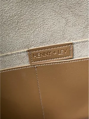 Henny + Lev brown leather tote bag thumbnail 4