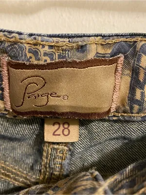 Paige Womens Size 28 31x29 31” Peg Skinny Jeans Blue Denim Cigarette Slim Leg Ma thumbnail 5