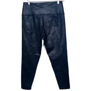 OFFLINE by Aerie‎ The Hugger Leggings Women XL Navy Blue Crackle Metallic Cross thumbnail 5