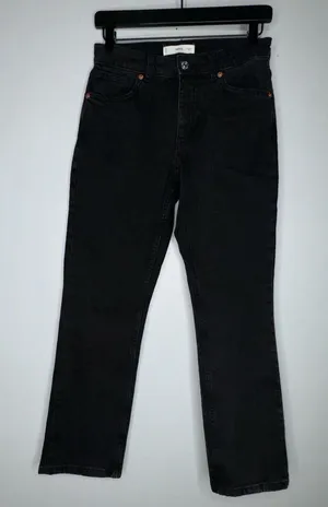 mng by mango 4 Black Straight‎ Leg Jeans CPW7 thumbnail 1