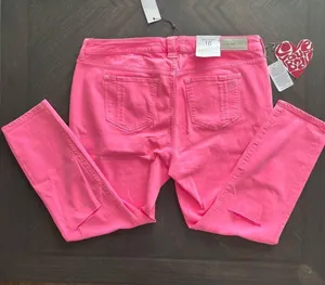SLINK JEANS Curvy Ankle Jeggings in Hot Pink Size 16 NWT thumbnail 5