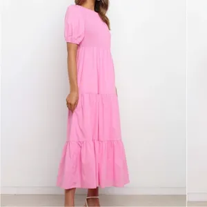 Petal & Pup Tiered Linen Maxi Dress Pink size 4 thumbnail 7