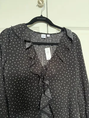 Gap Polka Dot Ruffle Blouse thumbnail 3
