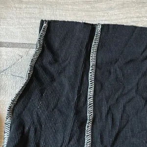 Black Long Sleeve Top with White Accents thumbnail 3
