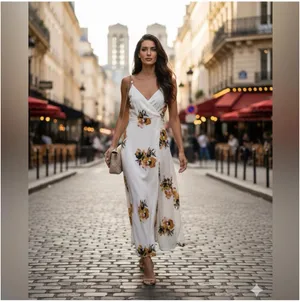 A.L.C. White Floral Maxi Dress |Size 2 thumbnail 4