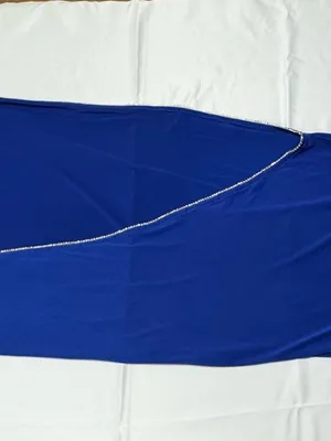 Lucy In The Sky - Royal Blue One Shoulder Formal Gown - Size S - NEW Without Tag thumbnail 8