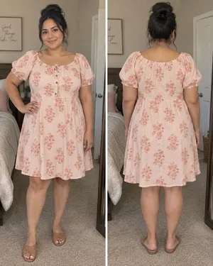 Universal Thread Target Pink Floral Off-Shoulder Dres thumbnail 3