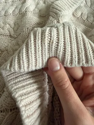 aerie Light Pink Cable Crewneck Sweater thumbnail 5