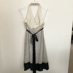 BCBGMAXAZRIA Silk polka dot halter dress - EUC!! 2 thumbnail 5