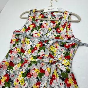 Likely Vera Floral Print Faux Wrap Mini Sleeveless‎ Dress Womens Size 8 NEW thumbnail 8